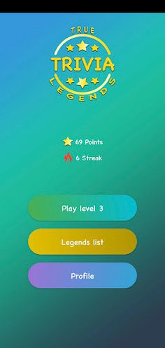 Trivia True Legends: Free Triv - Screenshot 1