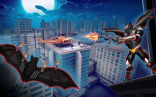 Flying Black Robot Hero Rescue - Screenshot 2