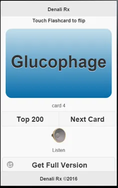 Pharmacy Flashcards Demo - Screenshot 1