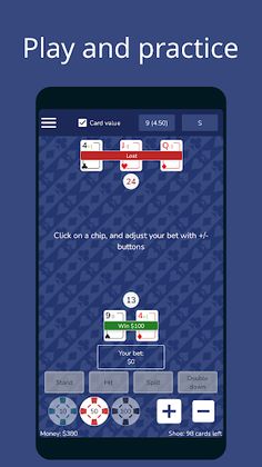 Blackjack: Card counting - Screenshot 1