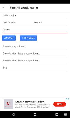 Find All Words - Screenshot 2