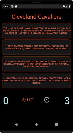 Facts about basketball clubs - Screenshot 4