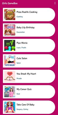 Girls GameBox - Games for Girl - Screenshot 1
