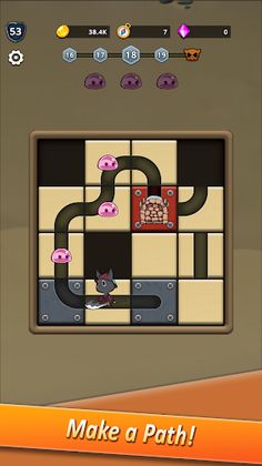 Lonely Walker: Slide Puzzle - Screenshot 1