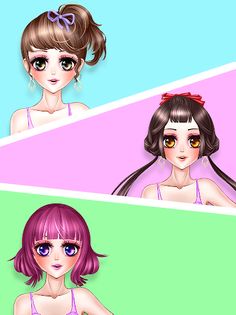 Japanese Anime - Makeup Game - Screenshot 3