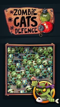 Zombie Cats Defense - Screenshot 1