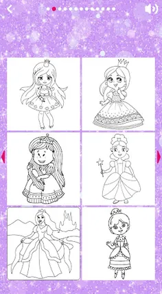 Princess Coloring Book offline - Screenshot 2