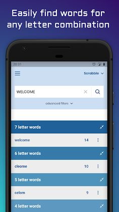 WordFinder: Unscramble words - - Screenshot 1
