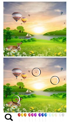 Spot a Difference Balloons - Screenshot 1