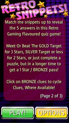 Retro Games Snippets Challenge - Screenshot 2