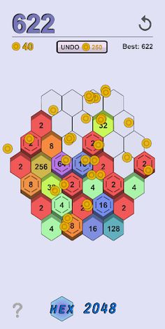 Hex 2048 - Screenshot 3