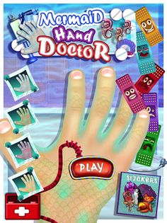 Mermaid Hand Doctor Adventure - Screenshot 1