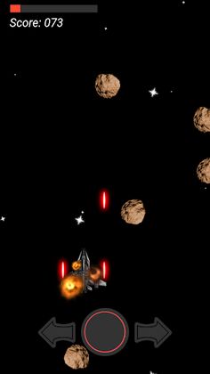 D-Fighter VS Asteroids - Screenshot 2
