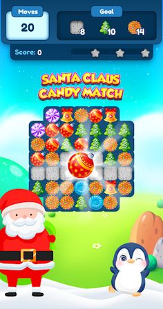 Santa Claus Candy Match - Chri - Screenshot 2