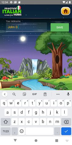Learn Italian Verbs Game - Screenshot 3