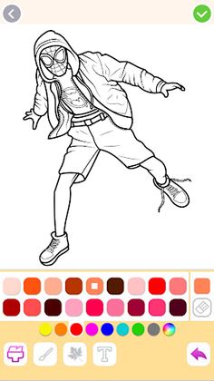Miles Morales Coloring Book - Screenshot 3