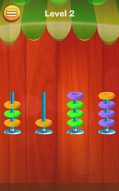 Donut Hoop Stack- Sort it 3D - Screenshot 4
