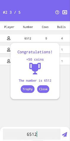 Bulls&Cows - Screenshot 2