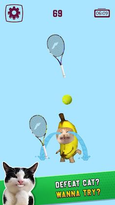 Cat Tennis Master - Screenshot 1