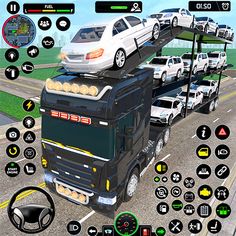 Car Transporter Truck 3D Games - Screenshot 2