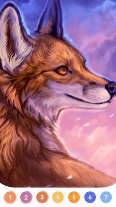 Fox Coloring Book Adult Game - Screenshot 4