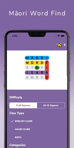 Maori Word Find - Screenshot 1