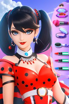 Spotted Superheroine Outfits - Screenshot 1