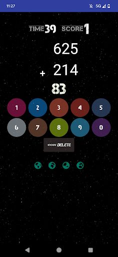 60 Second Math Add Game - Screenshot 2