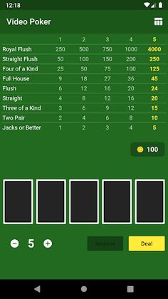 Video Poker - Jacks or Better - Screenshot 3