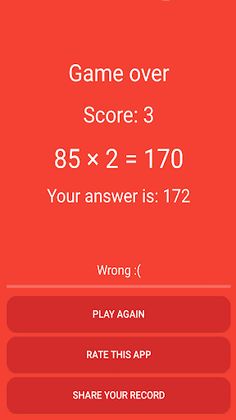 Math Challenge Quiz - Screenshot 3