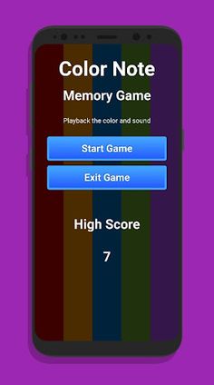 Color Note : Music Memory Game - Screenshot 1