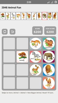 2048 Animal Fun - Screenshot 3
