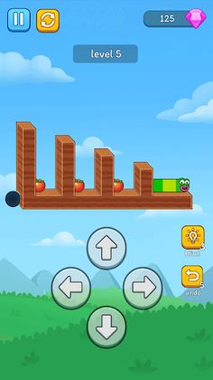 Worms Eat Apple - Puzzle Zone - Screenshot 3