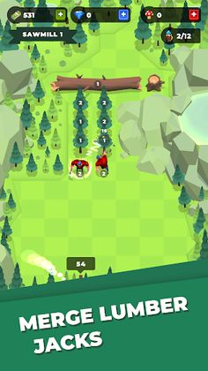 Lumberjack Merge - Screenshot 2
