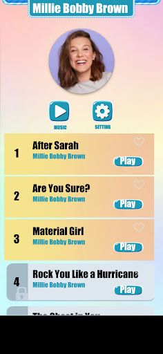 Millie Bobby Brown Music Game - Screenshot 1