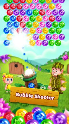 Bubble Shooter - Flower Games - Screenshot 1