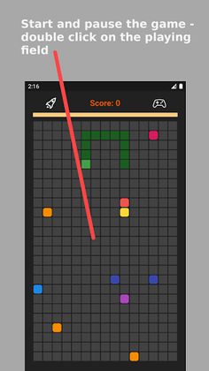 Snake on cells - Screenshot 2