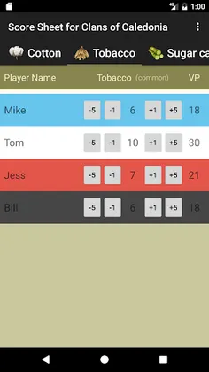 Score Sheet for Clans of Caled - Screenshot 3