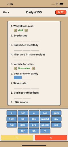 Syllacrostic - Screenshot 1