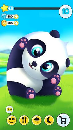 Pu My talking panda, pet care - Screenshot 1