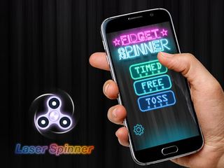 Fidget spinner laser glow - Screenshot 1