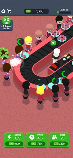 Idle Sushi Restaurant 3D - Screenshot 3