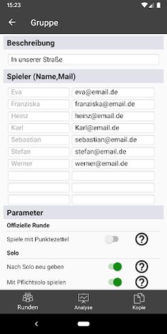 Doppelkopf Schreiber - Screenshot 2