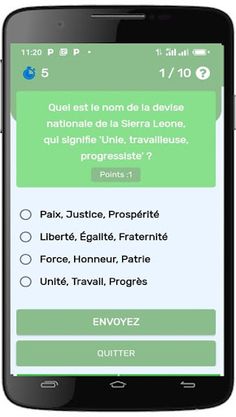 Quiz Sierra Leonne - Screenshot 3