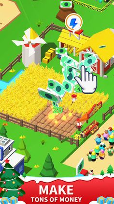 Idle Leisure Farm - Cash Click - Screenshot 2