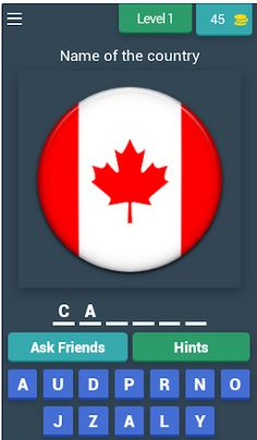 Quiz - Flags of all countries - Screenshot 1