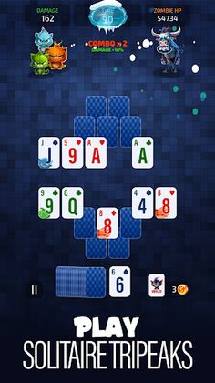 Solitaire Cats vs Zombies - Screenshot 2