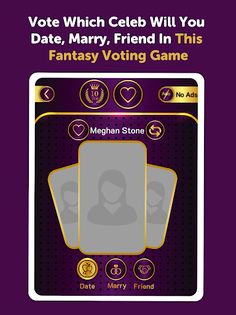 Date Marry Friend: Vote Celebs - Screenshot 3