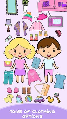 DIY Fashion Paper Doll Dressup - Screenshot 1