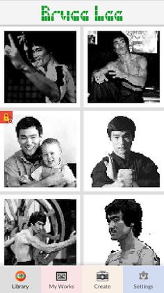 Bruce Lee My Hero - Pixel Art - Screenshot 3